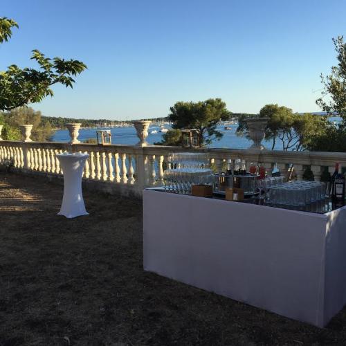 Terrasse baie du Lazaret