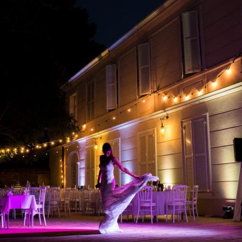 Terrasse Toulon de nuit mariage Audrey Remy